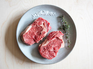Rib Eye / Hohrücken Steak | 2 Stück | Weiderind | ca. 560 g - Bauernhof Metzgerei Schrofen